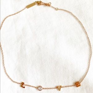 Pura Vida rose gold necklace and ring